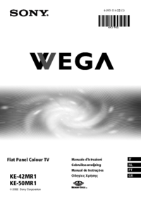 Para ver o documento Sony KE-42MR1 Manual do Utilizador